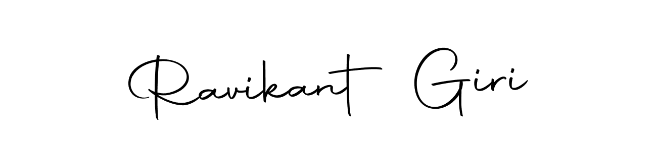 How to make Ravikant Giri name signature. Use Autography-DOLnW style for creating short signs online. This is the latest handwritten sign. Ravikant Giri signature style 10 images and pictures png