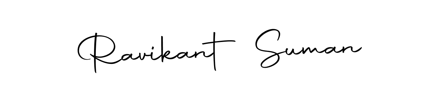 Create a beautiful signature design for name Ravikant Suman. With this signature (Autography-DOLnW) fonts, you can make a handwritten signature for free. Ravikant Suman signature style 10 images and pictures png