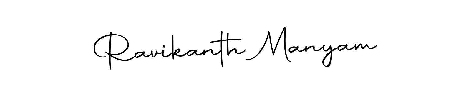 Design your own signature with our free online signature maker. With this signature software, you can create a handwritten (Autography-DOLnW) signature for name Ravikanth Manyam. Ravikanth Manyam signature style 10 images and pictures png