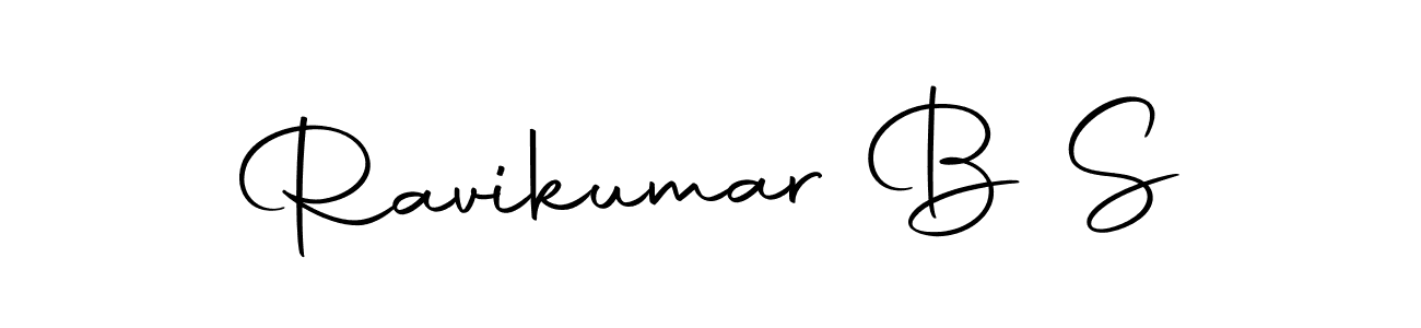 Ravikumar B S stylish signature style. Best Handwritten Sign (Autography-DOLnW) for my name. Handwritten Signature Collection Ideas for my name Ravikumar B S. Ravikumar B S signature style 10 images and pictures png