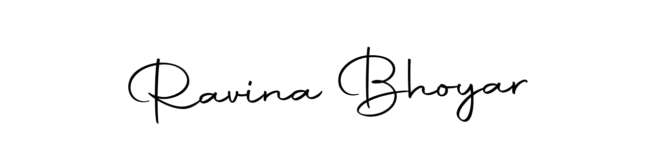 You can use this online signature creator to create a handwritten signature for the name Ravina Bhoyar. This is the best online autograph maker. Ravina Bhoyar signature style 10 images and pictures png