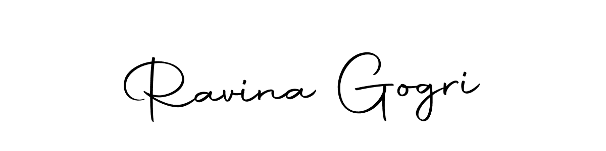 Autography-DOLnW is a professional signature style that is perfect for those who want to add a touch of class to their signature. It is also a great choice for those who want to make their signature more unique. Get Ravina Gogri name to fancy signature for free. Ravina Gogri signature style 10 images and pictures png