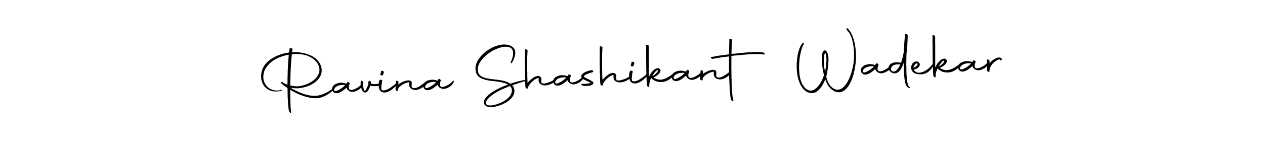 if you are searching for the best signature style for your name Ravina Shashikant Wadekar. so please give up your signature search. here we have designed multiple signature styles  using Autography-DOLnW. Ravina Shashikant Wadekar signature style 10 images and pictures png