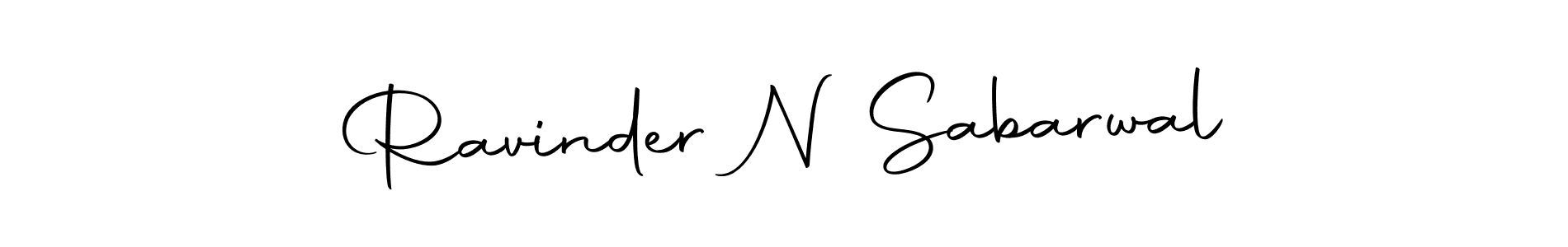 It looks lik you need a new signature style for name Ravinder N Sabarwal. Design unique handwritten (Autography-DOLnW) signature with our free signature maker in just a few clicks. Ravinder N Sabarwal signature style 10 images and pictures png