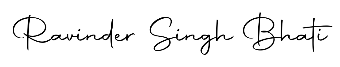 A timeless handwritten aesthetic for Ravinder Singh Bhati. The Autography-DOLnW font gives your signature a handcrafted feel with natural curves. Ravinder Singh Bhati signature style 10 images and pictures png