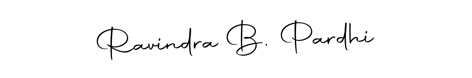 Design your own signature with our free online signature maker. With this signature software, you can create a handwritten (Autography-DOLnW) signature for name Ravindra B. Pardhi. Ravindra B. Pardhi signature style 10 images and pictures png