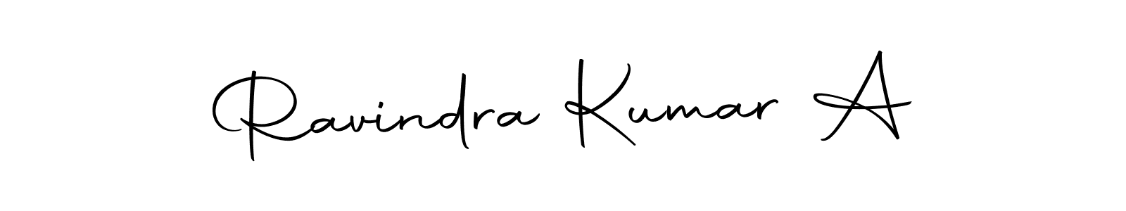 Make a beautiful signature design for name Ravindra Kumar A. With this signature (Autography-DOLnW) style, you can create a handwritten signature for free. Ravindra Kumar A signature style 10 images and pictures png