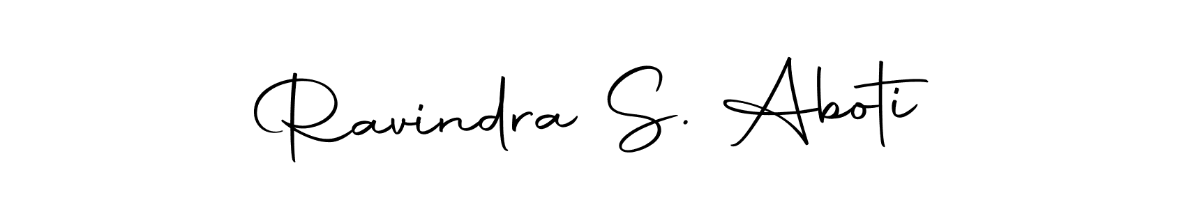 The best way (Autography-DOLnW) to make a short signature is to pick only two or three words in your name. The name Ravindra S. Aboti include a total of six letters. For converting this name. Ravindra S. Aboti signature style 10 images and pictures png