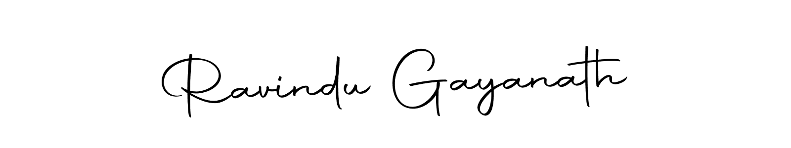 Design your own signature with our free online signature maker. With this signature software, you can create a handwritten (Autography-DOLnW) signature for name Ravindu Gayanath. Ravindu Gayanath signature style 10 images and pictures png