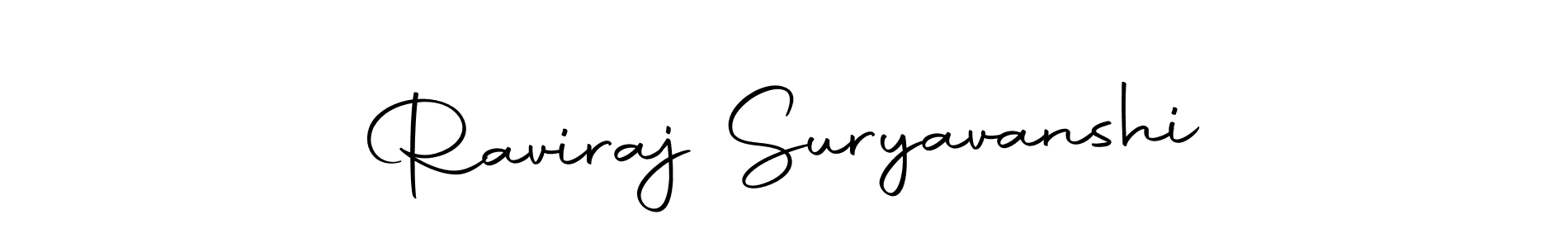 Create a beautiful signature design for name Raviraj Suryavanshi. With this signature (Autography-DOLnW) fonts, you can make a handwritten signature for free. Raviraj Suryavanshi signature style 10 images and pictures png
