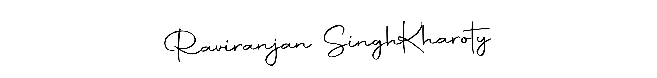 How to make Raviranjan Singh  Kharoty name signature. Use Autography-DOLnW style for creating short signs online. This is the latest handwritten sign. Raviranjan Singh  Kharoty signature style 10 images and pictures png