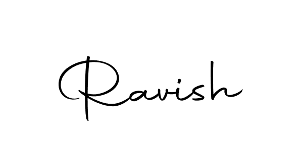 Create a beautiful signature design for name Ravish. With this signature (Autography-DOLnW) fonts, you can make a handwritten signature for free. Ravish signature style 10 images and pictures png