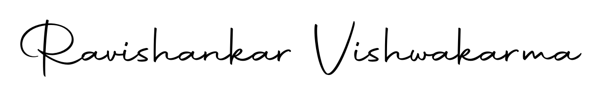 A dynamic signature style for Ravishankar Vishwakarma using Autography-DOLnW script. Designed to look authentic, handwritten, and professional. Ravishankar Vishwakarma signature style 10 images and pictures png
