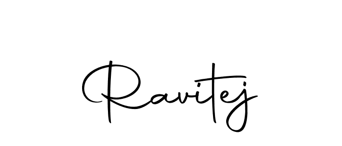 You should practise on your own different ways (Autography-DOLnW) to write your name (Ravitej) in signature. don't let someone else do it for you. Ravitej signature style 10 images and pictures png