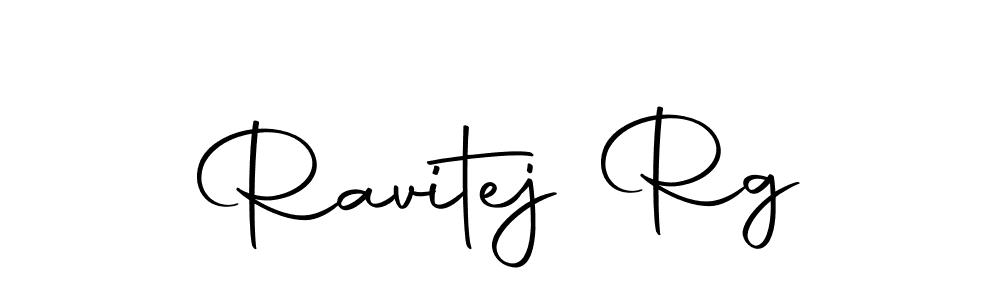 Create a beautiful signature design for name Ravitej Rg. With this signature (Autography-DOLnW) fonts, you can make a handwritten signature for free. Ravitej Rg signature style 10 images and pictures png