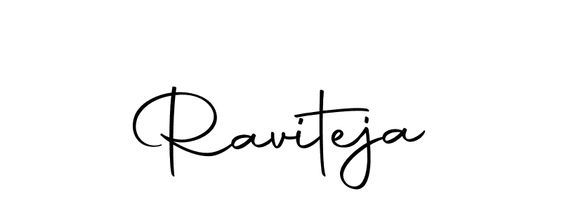 Create a beautiful signature design for name Raviteja. With this signature (Autography-DOLnW) fonts, you can make a handwritten signature for free. Raviteja signature style 10 images and pictures png