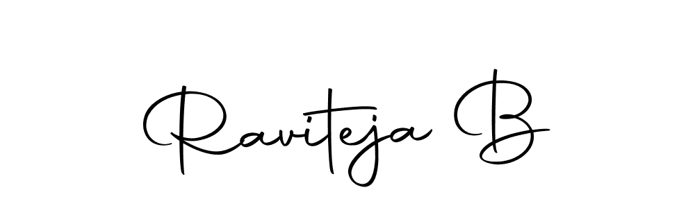 The best way (Autography-DOLnW) to make a short signature is to pick only two or three words in your name. The name Raviteja B include a total of six letters. For converting this name. Raviteja B signature style 10 images and pictures png