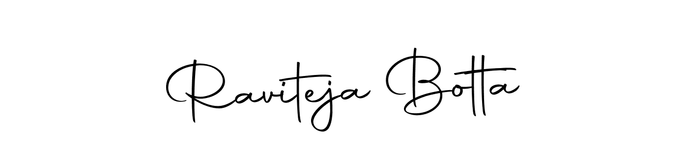 Autography-DOLnW is a professional signature style that is perfect for those who want to add a touch of class to their signature. It is also a great choice for those who want to make their signature more unique. Get Raviteja Botta name to fancy signature for free. Raviteja Botta signature style 10 images and pictures png