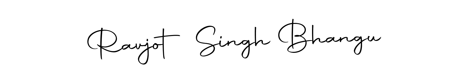 Create a beautiful signature design for name Ravjot Singh Bhangu. With this signature (Autography-DOLnW) fonts, you can make a handwritten signature for free. Ravjot Singh Bhangu signature style 10 images and pictures png