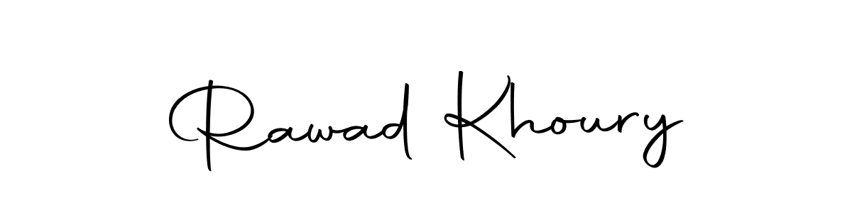 Autography-DOLnW is a professional signature style that is perfect for those who want to add a touch of class to their signature. It is also a great choice for those who want to make their signature more unique. Get Rawad Khoury name to fancy signature for free. Rawad Khoury signature style 10 images and pictures png