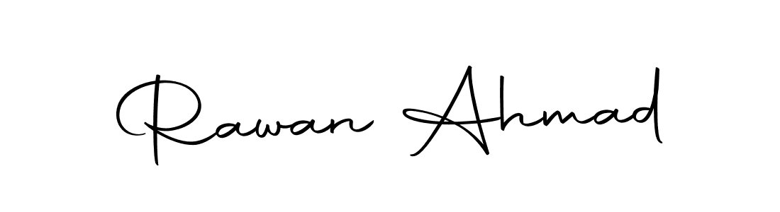 Make a beautiful signature design for name Rawan Ahmad. With this signature (Autography-DOLnW) style, you can create a handwritten signature for free. Rawan Ahmad signature style 10 images and pictures png