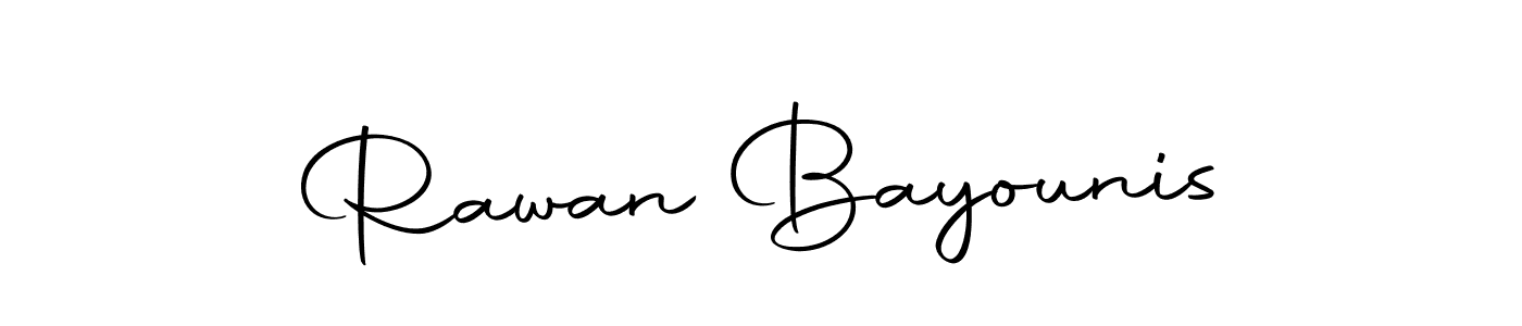 Rawan Bayounis stylish signature style. Best Handwritten Sign (Autography-DOLnW) for my name. Handwritten Signature Collection Ideas for my name Rawan Bayounis. Rawan Bayounis signature style 10 images and pictures png