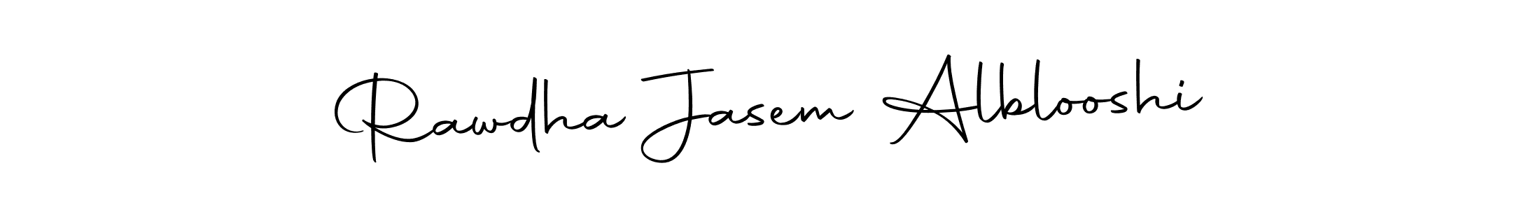 Make a beautiful signature design for name Rawdha Jasem Alblooshi. With this signature (Autography-DOLnW) style, you can create a handwritten signature for free. Rawdha Jasem Alblooshi signature style 10 images and pictures png