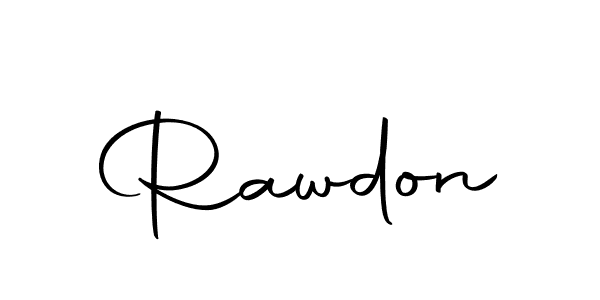 Create a beautiful signature design for name Rawdon. With this signature (Autography-DOLnW) fonts, you can make a handwritten signature for free. Rawdon signature style 10 images and pictures png