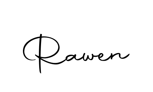Rawen stylish signature style. Best Handwritten Sign (Autography-DOLnW) for my name. Handwritten Signature Collection Ideas for my name Rawen. Rawen signature style 10 images and pictures png