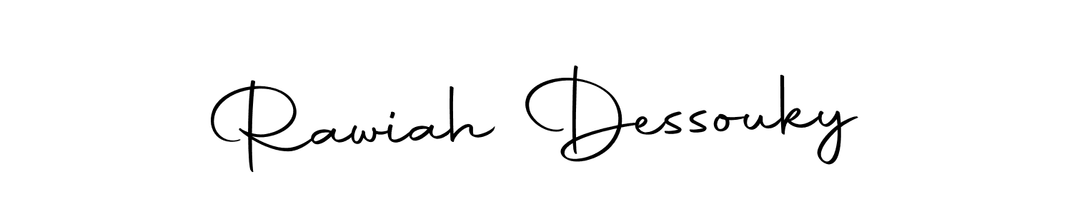 How to make Rawiah Dessouky signature? Autography-DOLnW is a professional autograph style. Create handwritten signature for Rawiah Dessouky name. Rawiah Dessouky signature style 10 images and pictures png