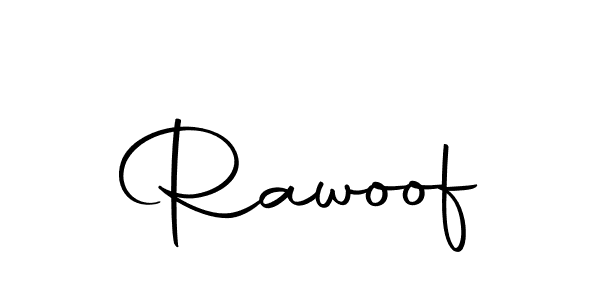How to make Rawoof name signature. Use Autography-DOLnW style for creating short signs online. This is the latest handwritten sign. Rawoof signature style 10 images and pictures png