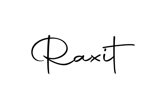 You should practise on your own different ways (Autography-DOLnW) to write your name (Raxit) in signature. don't let someone else do it for you. Raxit signature style 10 images and pictures png