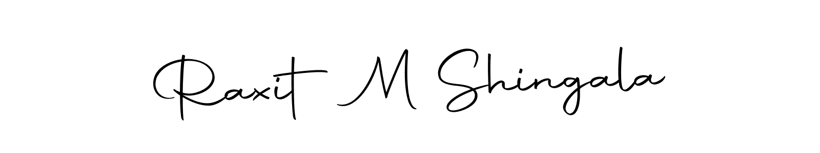 Make a beautiful signature design for name Raxit M Shingala. Use this online signature maker to create a handwritten signature for free. Raxit M Shingala signature style 10 images and pictures png