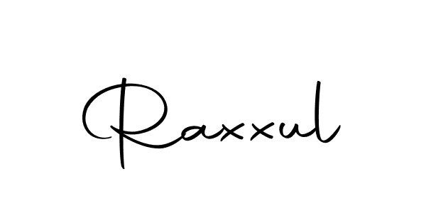 Design your own signature with our free online signature maker. With this signature software, you can create a handwritten (Autography-DOLnW) signature for name Raxxul. Raxxul signature style 10 images and pictures png
