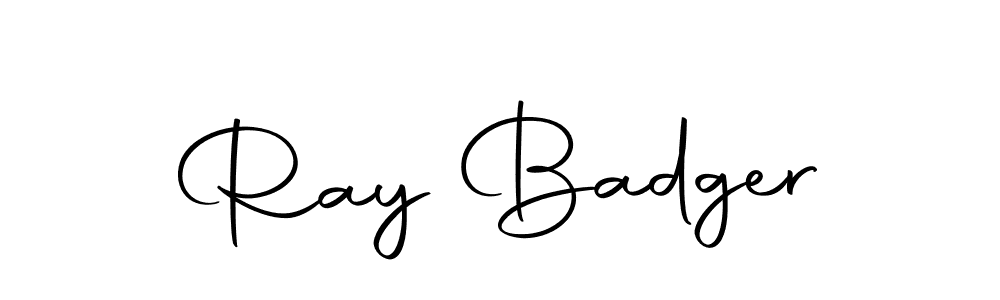Make a beautiful signature design for name Ray Badger. With this signature (Autography-DOLnW) style, you can create a handwritten signature for free. Ray Badger signature style 10 images and pictures png