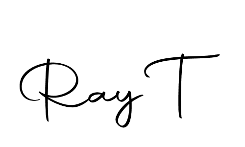 Make a beautiful signature design for name Ray T. With this signature (Autography-DOLnW) style, you can create a handwritten signature for free. Ray T signature style 10 images and pictures png