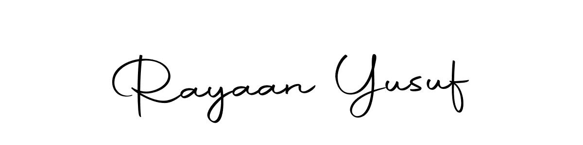 Create a beautiful signature design for name Rayaan Yusuf. With this signature (Autography-DOLnW) fonts, you can make a handwritten signature for free. Rayaan Yusuf signature style 10 images and pictures png