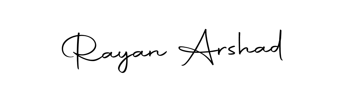 You can use this online signature creator to create a handwritten signature for the name Rayan Arshad. This is the best online autograph maker. Rayan Arshad signature style 10 images and pictures png