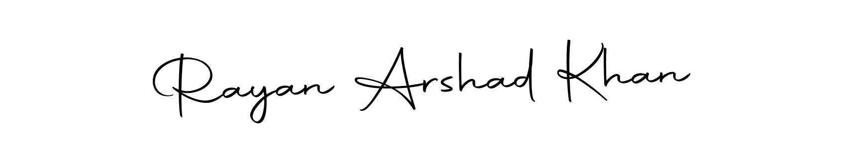 Design your own signature with our free online signature maker. With this signature software, you can create a handwritten (Autography-DOLnW) signature for name Rayan Arshad Khan. Rayan Arshad Khan signature style 10 images and pictures png
