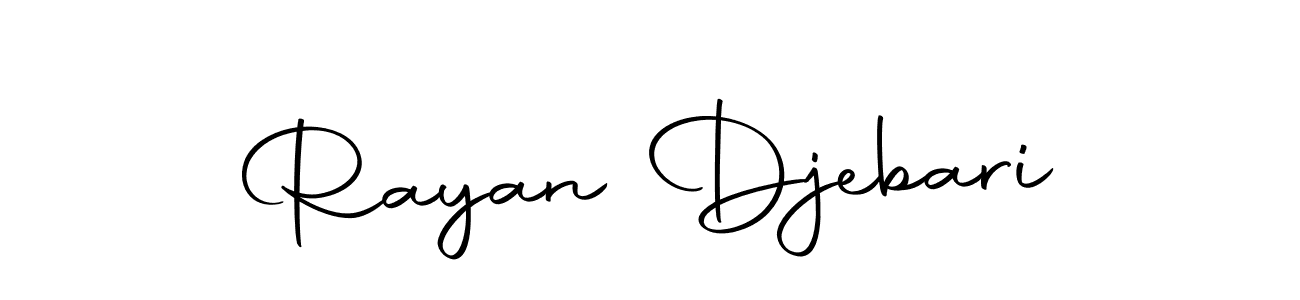 if you are searching for the best signature style for your name Rayan Djebari. so please give up your signature search. here we have designed multiple signature styles  using Autography-DOLnW. Rayan Djebari signature style 10 images and pictures png