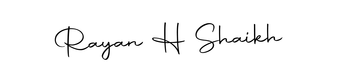 if you are searching for the best signature style for your name Rayan H Shaikh. so please give up your signature search. here we have designed multiple signature styles  using Autography-DOLnW. Rayan H Shaikh signature style 10 images and pictures png