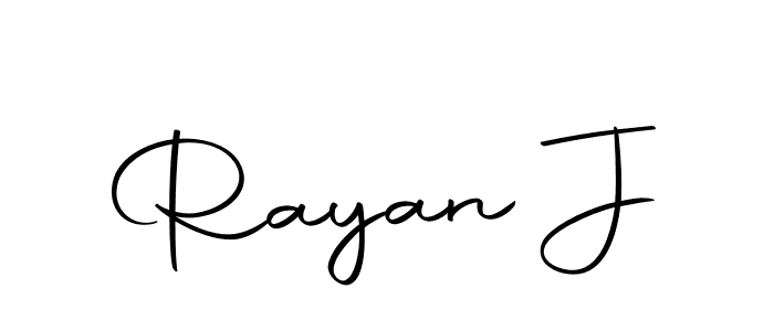 You can use this online signature creator to create a handwritten signature for the name Rayan J. This is the best online autograph maker. Rayan J signature style 10 images and pictures png