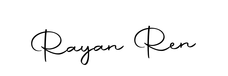 Make a beautiful signature design for name Rayan Ren. With this signature (Autography-DOLnW) style, you can create a handwritten signature for free. Rayan Ren signature style 10 images and pictures png