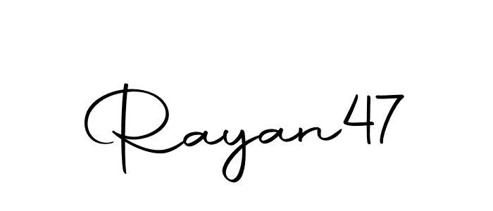 How to make Rayan47 name signature. Use Autography-DOLnW style for creating short signs online. This is the latest handwritten sign. Rayan47 signature style 10 images and pictures png