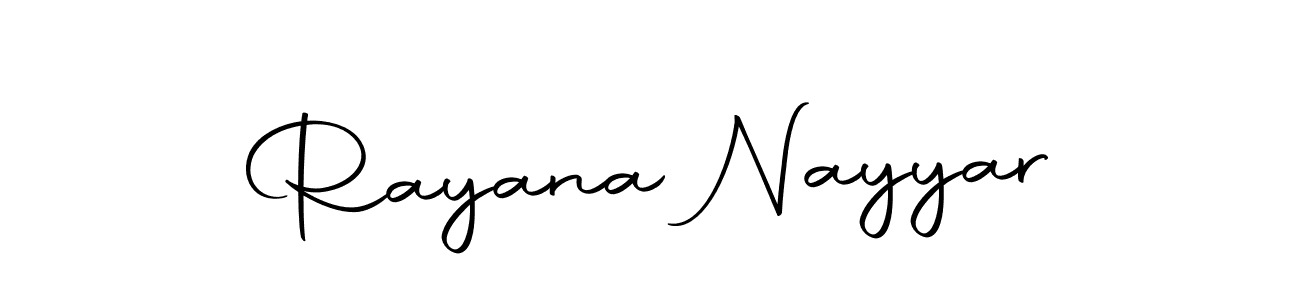 Create a beautiful signature design for name Rayana Nayyar. With this signature (Autography-DOLnW) fonts, you can make a handwritten signature for free. Rayana Nayyar signature style 10 images and pictures png