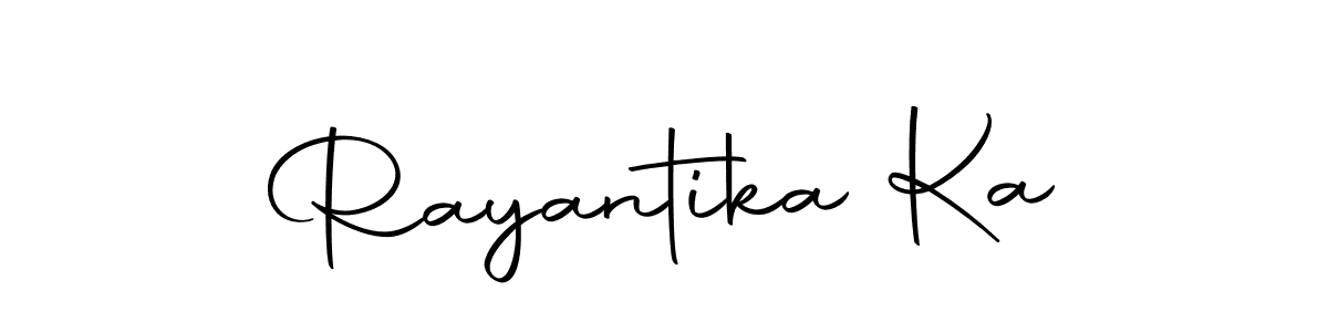 Make a beautiful signature design for name Rayantika Ka. Use this online signature maker to create a handwritten signature for free. Rayantika Ka signature style 10 images and pictures png