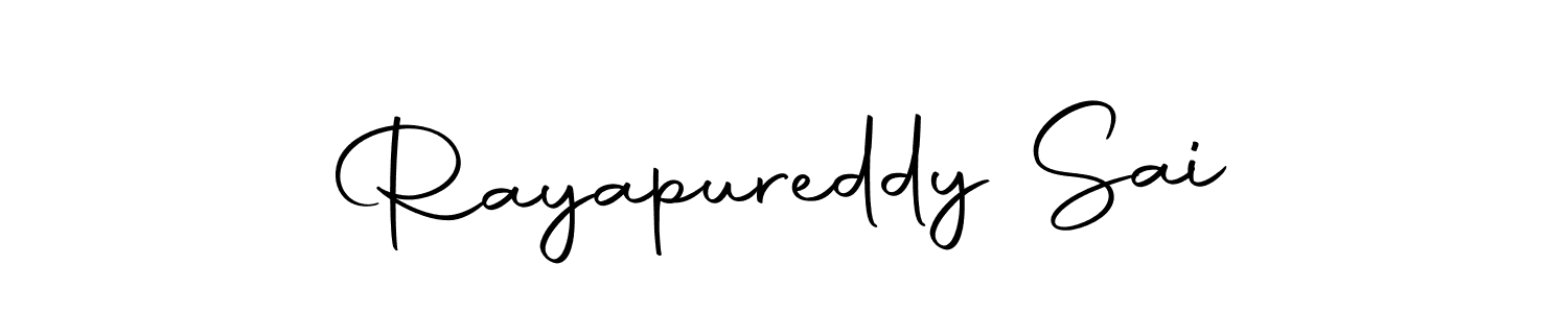 Rayapureddy Sai stylish signature style. Best Handwritten Sign (Autography-DOLnW) for my name. Handwritten Signature Collection Ideas for my name Rayapureddy Sai. Rayapureddy Sai signature style 10 images and pictures png