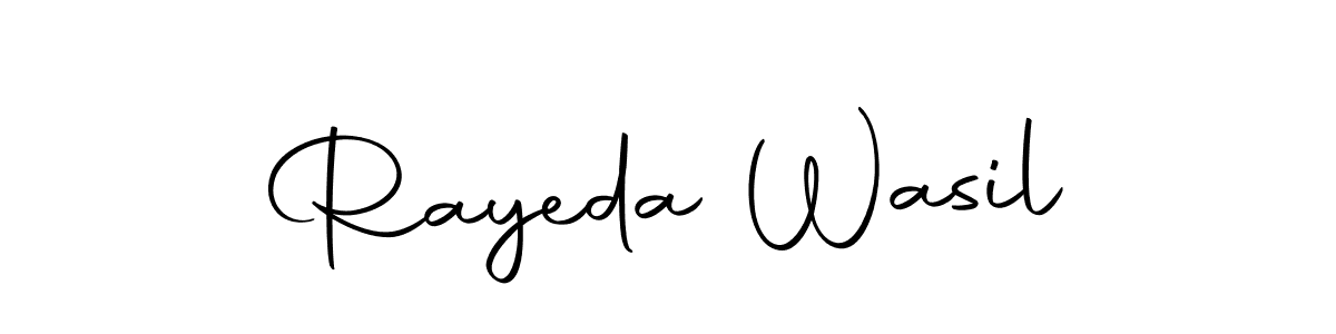 Design your own signature with our free online signature maker. With this signature software, you can create a handwritten (Autography-DOLnW) signature for name Rayeda Wasil. Rayeda Wasil signature style 10 images and pictures png