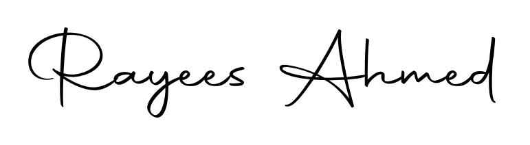 A dynamic signature style for Rayees Ahmed using Autography-DOLnW script. Designed to look authentic, handwritten, and professional. Rayees Ahmed signature style 10 images and pictures png