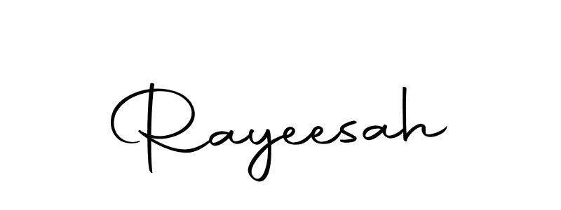 How to make Rayeesah name signature. Use Autography-DOLnW style for creating short signs online. This is the latest handwritten sign. Rayeesah signature style 10 images and pictures png